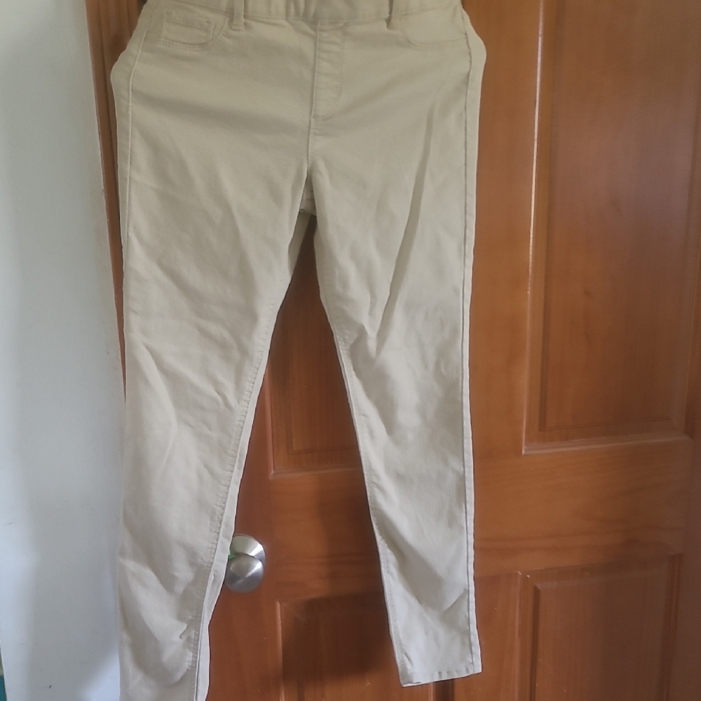 Wondernation Casual Khaki Pants Stretch Tight Sz 18 Faux Pockets